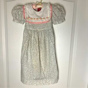 Vintage Sarah Kent girl’s floral print cotton dress size 4/5